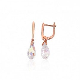 Sidabriniai auskarai ant cilindrinės spynos0