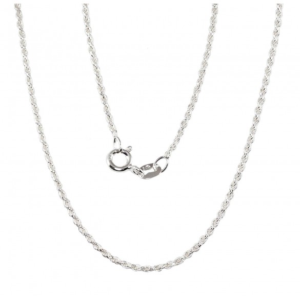Sudraba ķēdīte 2400055 (Ķēdītes pinums: Tauvas (Rope)), Sudrabs	925°