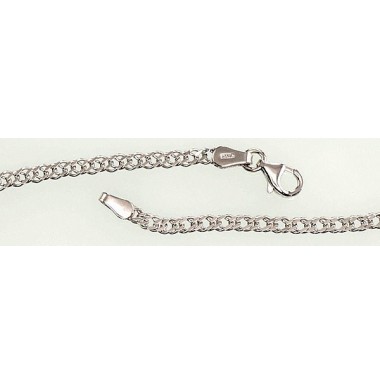 Sudraba ķēdīte Rombs 2,8 mm ,dimantu apstrādājums 2400064(PRh-Gr), Sudrabs	925°, rodijs (pārklājums)