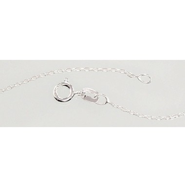 Sudraba ķēdīte Enkurs 1 mm , dimantu apstrādājums 2400072, Sudrabs	925°