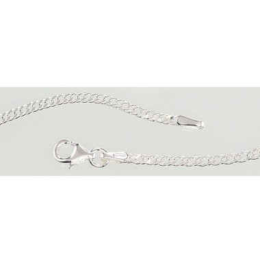 Sudraba ķēdīte Rombs 2 mm ,dimantu apstrādājums 2400079, Sudrabs	925°