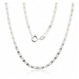 Sidabrinė grandinėlė Snail 2,1 mm , briaunų apdirbimas deimantu0