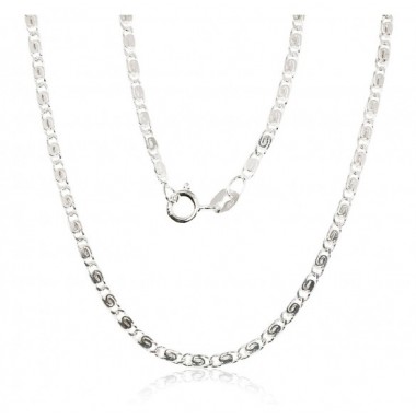 Sidabrinė grandinėlė Snail 2,1 mm , briaunų apdirbimas deimantu0