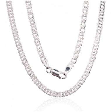 Sidabrinė grandinėlė Rombo 4 mm , briaunų apdirbimas deimantu0