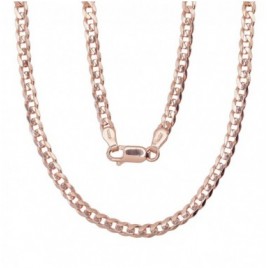 Sidabrinė grandinėlė Flat Curb 3.8 mm , briaunų apdirbimas deimantu0