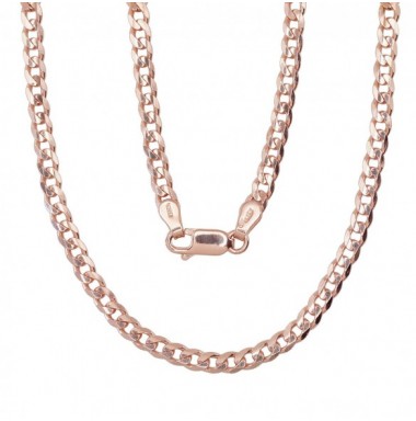 Sidabrinė grandinėlė Flat Curb 3.8 mm , briaunų apdirbimas deimantu0