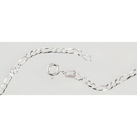 Sidabrinė grandinėlė Figaro 2,2 mm , briaunų apdirbimas deimantu1
