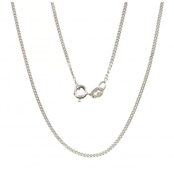 Sudraba ķēdīte Kartjē 1.5 mm , dimantu apstrādājums 2400108(PRh-Gr), Sudrabs	925°, rodijs (pārklājums)