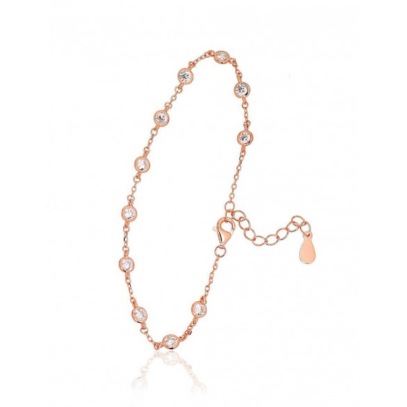 Sudraba aproce 2600304(PAu-R)_CZ, Sudrabs	925°, sarkanais zelts (pārklājums), Cirkoni 