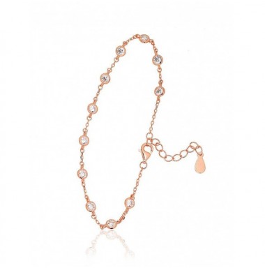 Sudraba aproce 2600304(PAu-R)_CZ, Sudrabs	925°, sarkanais zelts (pārklājums), Cirkoni 