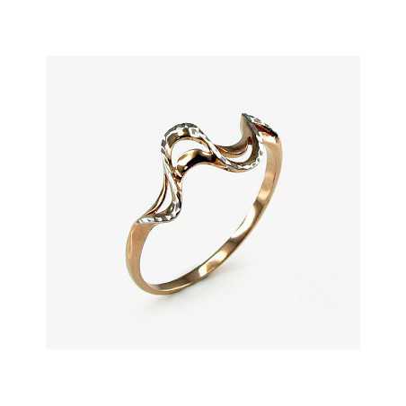 Zelta gredzens 1100068(Au-R+PRh-W), Sarkanais Zelts	585°, rodijs (pārklājums) 