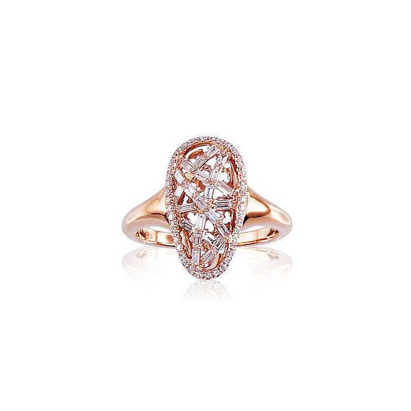 Zelta gredzens 1100141(Au-R)_DI, Sarkanais Zelts	585°, Briljanti 