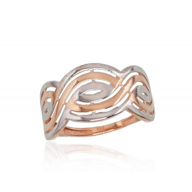 Zelta gredzens 1100621(Au-R+PRh-W), Sarkanais Zelts	585°, rodijs (pārklājums) 