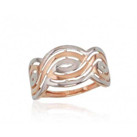 Zelta gredzens 1100621(Au-R+PRh-W), Sarkanais Zelts	585°, rodijs (pārklājums) 