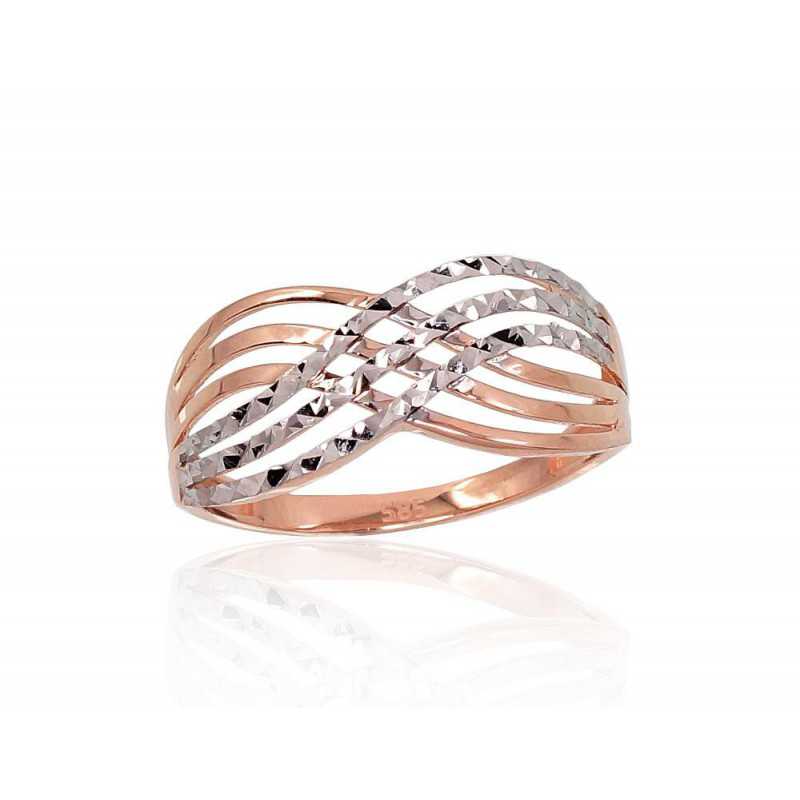 Zelta gredzens 1100863(Au-R+PRh-W), Sarkanais Zelts	585°, rodijs (pārklājums) 