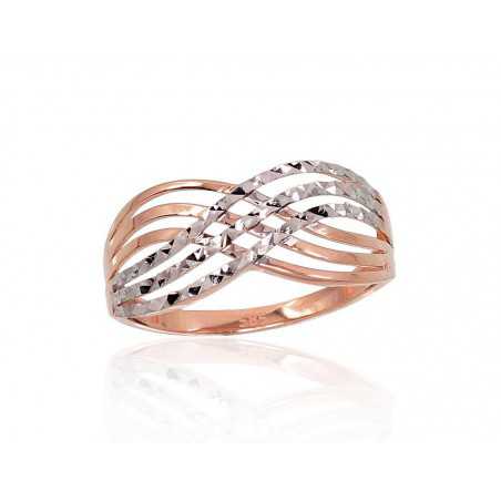 Zelta gredzens 1100863(Au-R+PRh-W), Sarkanais Zelts	585°, rodijs (pārklājums) 