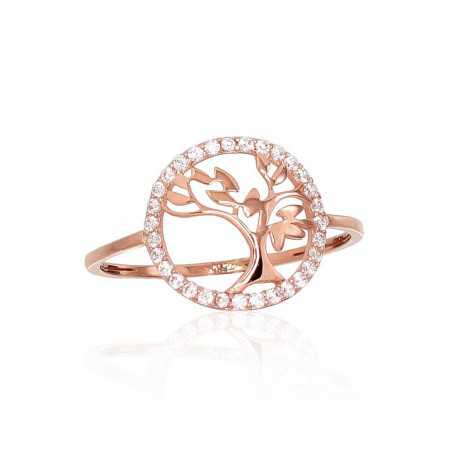 Zelta gredzens 1100896(Au-R)_CZ, Sarkanais zelts	585°, Cirkoni 