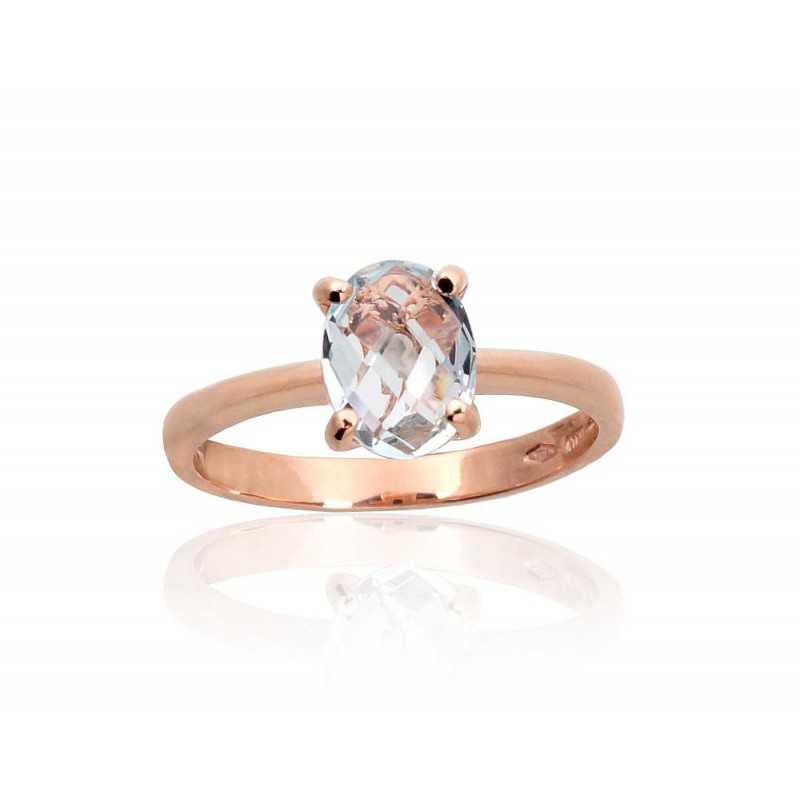 Zelta gredzens 1100955(Au-R)_TZLB, Sarkanais Zelts	585°, Debess zils topāzs 