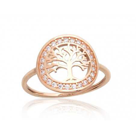 Zelta gredzens 1100968(Au-R)_CZ, Sarkanais Zelts	585°, Cirkoni 