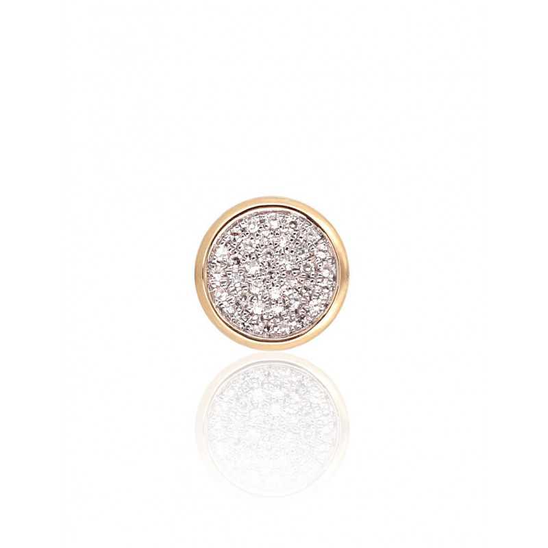 Zelta kulons 1300265(Au-Y+PRh-W)_DI, Dzeltenais Zelts	585°, rodijs (pārklājums) , Briljanti 