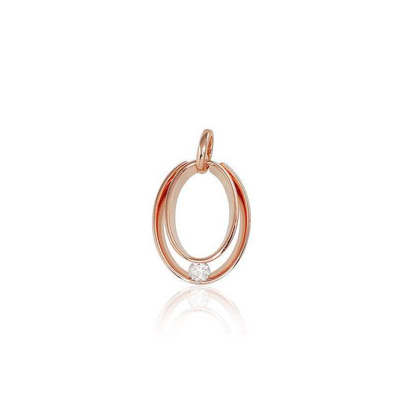 Zelta kulons 1300445(Au-R)_DI, Sarkanais Zelts	585°, Briljanti 