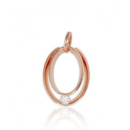 Zelta kulons 1300445(Au-R)_DI, Sarkanais Zelts	585°, Briljanti 