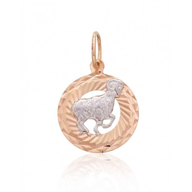 Zelta kulons 1300823(Au-R+Au-W), Sarkanais/Baltais Zelts	585°