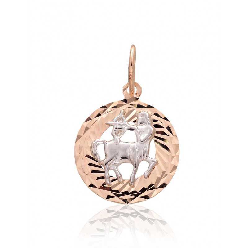 Zelta kulons 1300831(Au-R+Au-W), Sarkanais/Baltais Zelts	585°