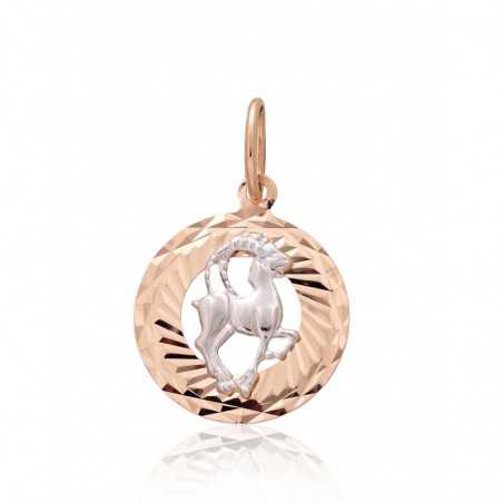 Zelta kulons 1300832(Au-R+Au-W), Sarkanais/Baltais Zelts	585°