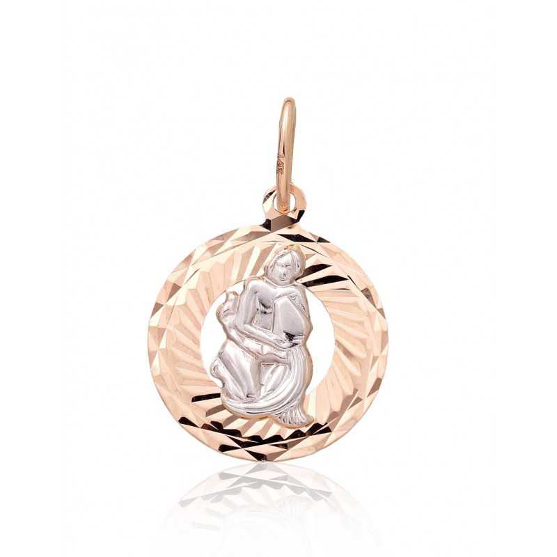 Zelta kulons 1300833(Au-R+Au-W), Sarkanais/Baltais Zelts	585°