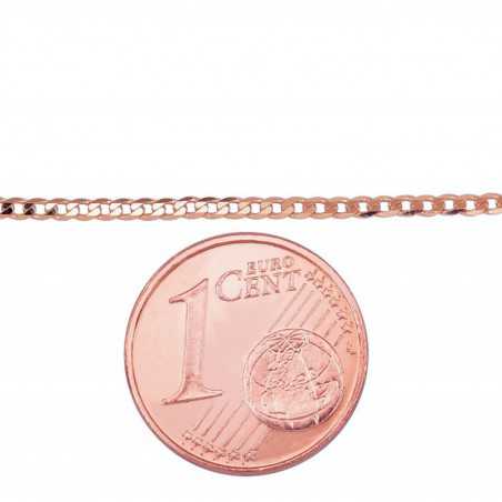 Zelta ķēdīte Kartjē 1.2 mm ,dimantu apstrādājums 1400028(Au-R), Sarkanais Zelts	585°