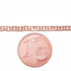 Auksinė grandinėlė Double rombo 2.5 mm ,briaunų apdirbimas deimantu2