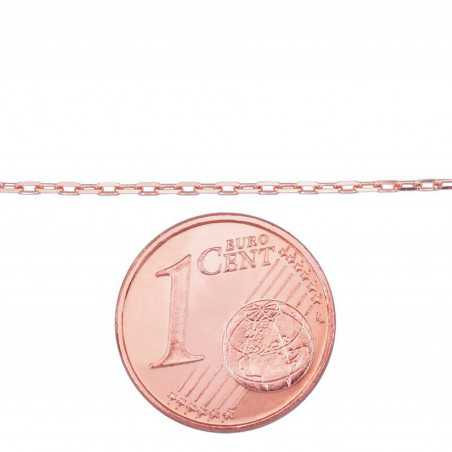 Zelta ķēdīte Enkurs 1.2 mm , dimantu apstrādājums 1400043(Au-R), Sarkanais Zelts	585°