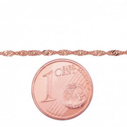 Auksinė grandinėlė Singapore 1.5 mm ,briaunų apdirbimas deimantu2
