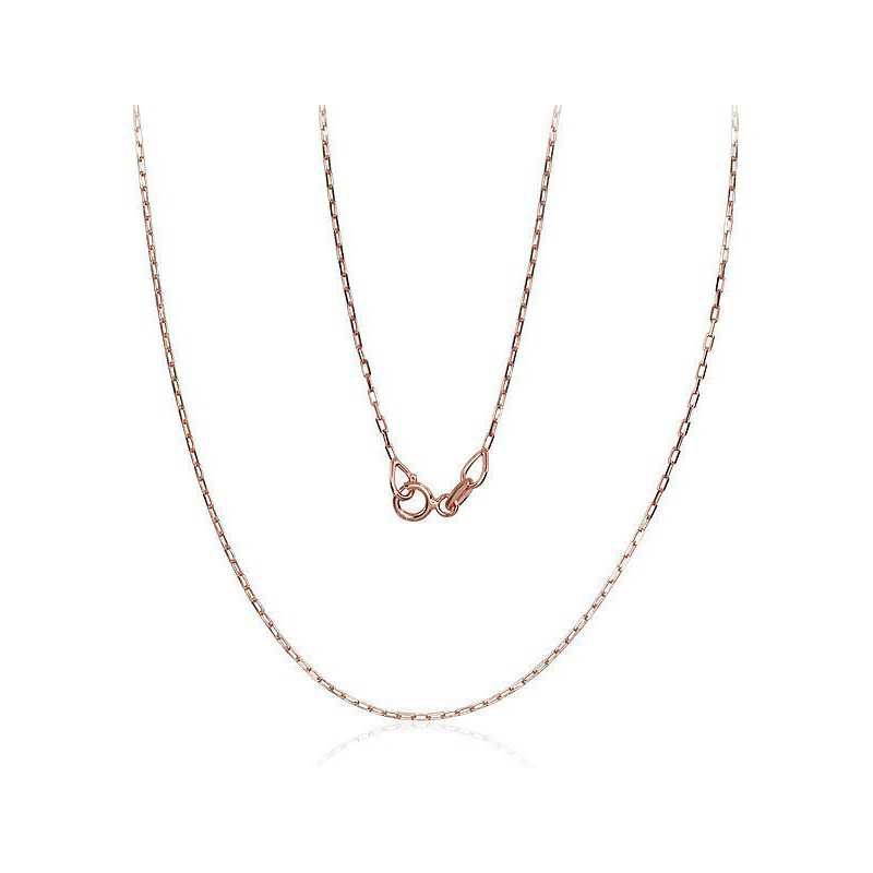 Zelta ķēdīte Enkurs 0.9 mm , dimantu apstrādājums 1400050(Au-R), Sarkanais Zelts	585°