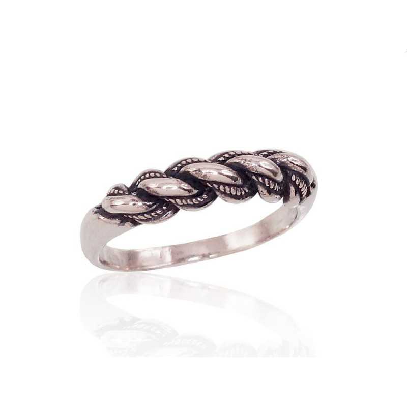 Sudraba gredzens 2100004(POx-Bk), Sudrabs	925°, oksids (pārklājums)