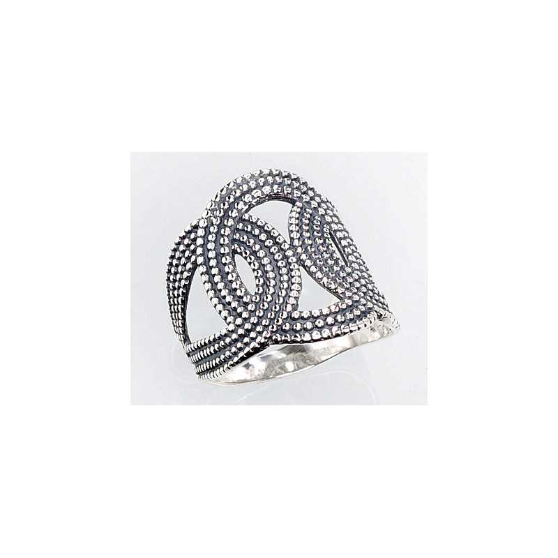 Sudraba gredzens 2100670(POx-Bk), Sudrabs	925°, oksids (pārklājums)