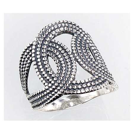 Sudraba gredzens 2100670(POx-Bk), Sudrabs	925°, oksids (pārklājums)