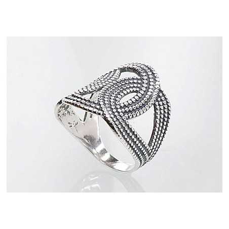 Sudraba gredzens 2100670(POx-Bk), Sudrabs	925°, oksids (pārklājums)