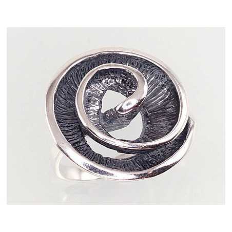 Sudraba gredzens 2100925(POx-Bk), Sudrabs	925°, oksids (pārklājums)