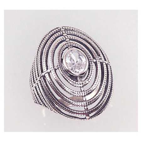 Sudraba gredzens 2100934(POx-Bk)_CZ, Sudrabs	925°, oksids (pārklājums), Cirkoni 