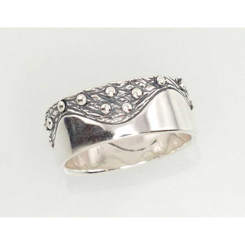 Sudraba gredzens 2101182(POx-Bk), Sudrabs	925°, oksids (pārklājums)