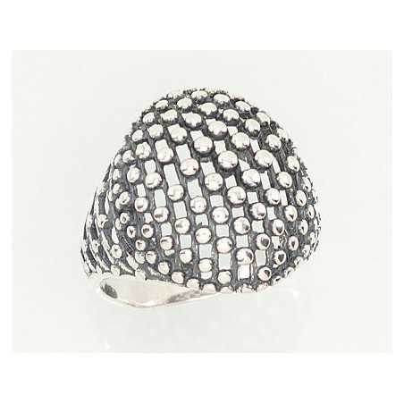 Sudraba gredzens 2101185(POx-Bk), Sudrabs	925°, oksids (pārklājums)