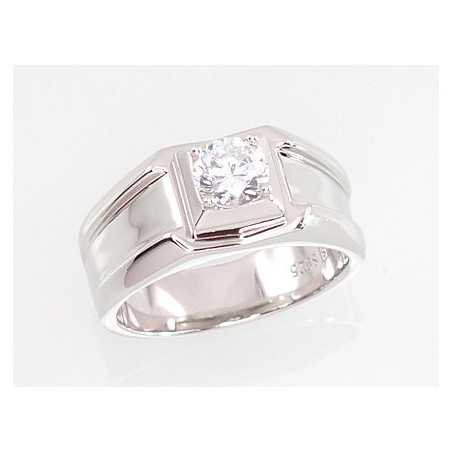 Sudraba gredzens 2101218(PRh-Gr)_CZ, Sudrabs	925°, rodijs (pārklājums), Cirkoni 