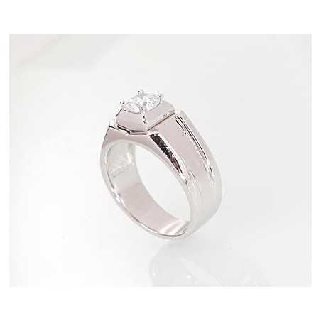 Sudraba gredzens 2101218(PRh-Gr)_CZ, Sudrabs	925°, rodijs (pārklājums), Cirkoni 