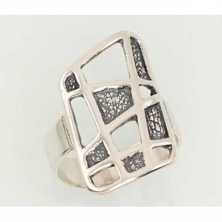 Sudraba gredzens 2101281(POx-Bk), Sudrabs	925°, oksids (pārklājums)