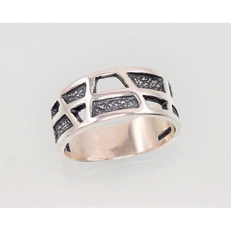 Sudraba gredzens 2101390(POx-Bk), Sudrabs	925°, oksids (pārklājums)