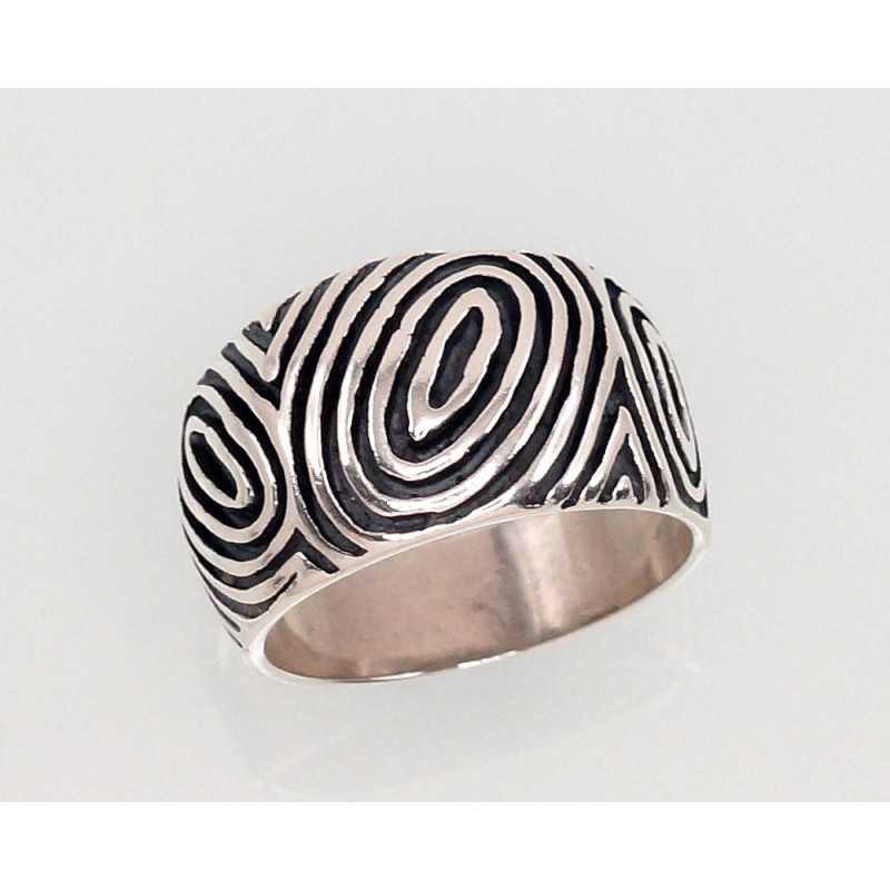 Sudraba gredzens 2101394(POx-Bk), Sudrabs	925°, oksids (pārklājums)