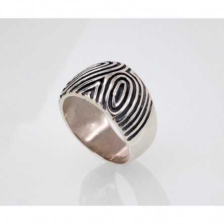 Sudraba gredzens 2101394(POx-Bk), Sudrabs	925°, oksids (pārklājums)