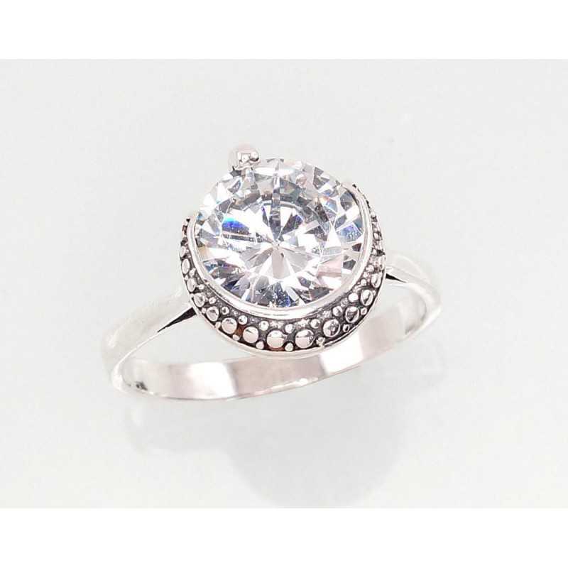 Sudraba gredzens 2101409(POx-Bk)_CZ, Sudrabs	925°, oksids (pārklājums), Cirkoni 